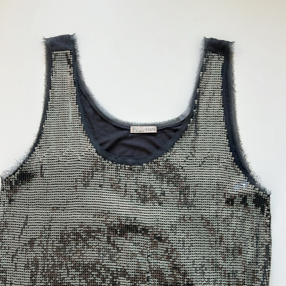 Zara sequence gray top - Picture 5 of 5